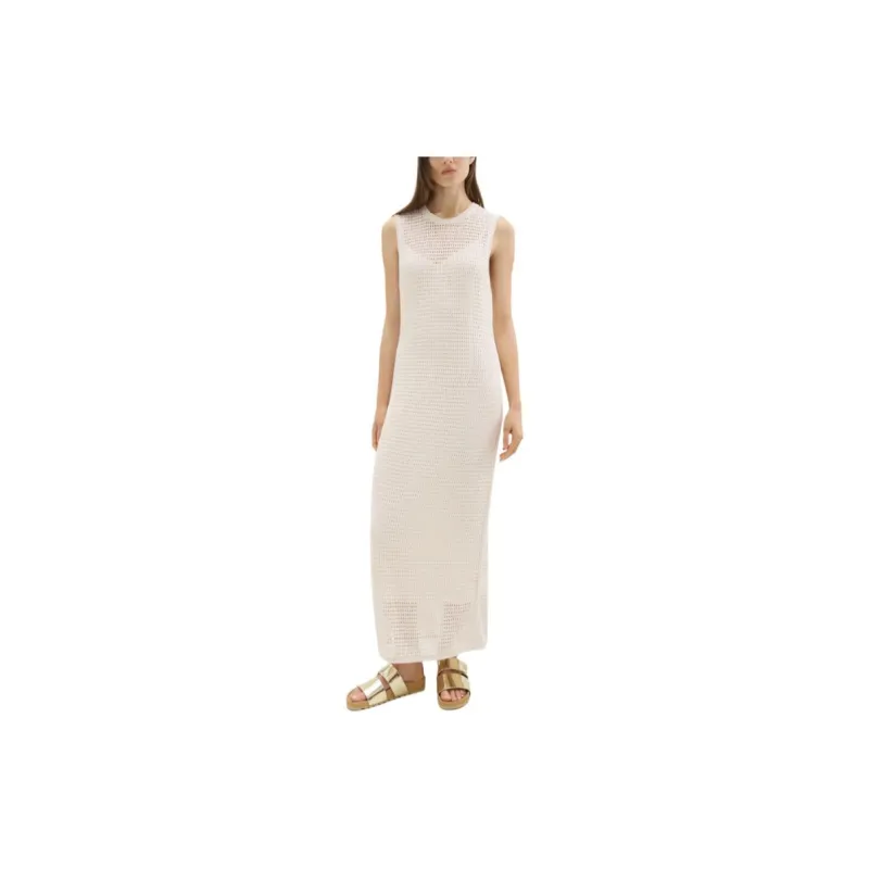 THEORY Sleeveless Dress Women's Antique White-1
