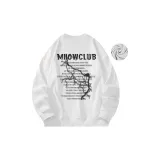8801 White Fleece-Lined (Crew Neck)