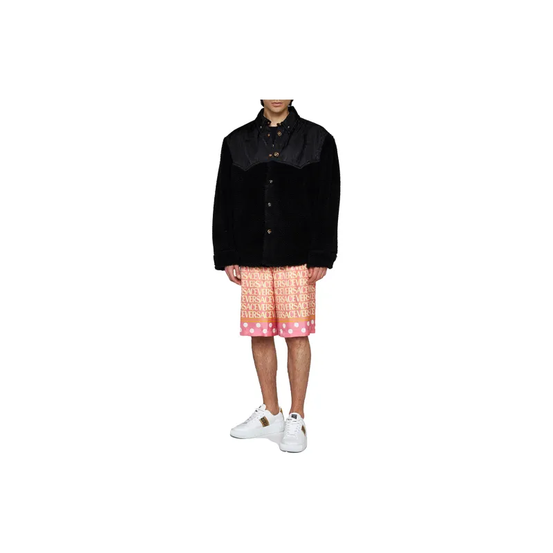 VERSACE Panelled Button Up Jacket-3