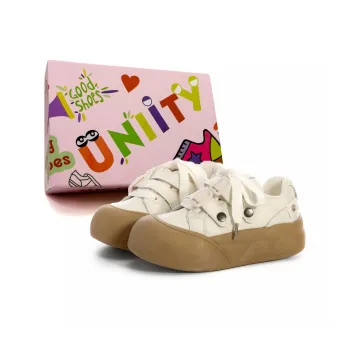 UNIITY Niche Cute Style Platform Big Head Shoes Slip Resistant Low Top Skateboard Shoes Women's Box Included