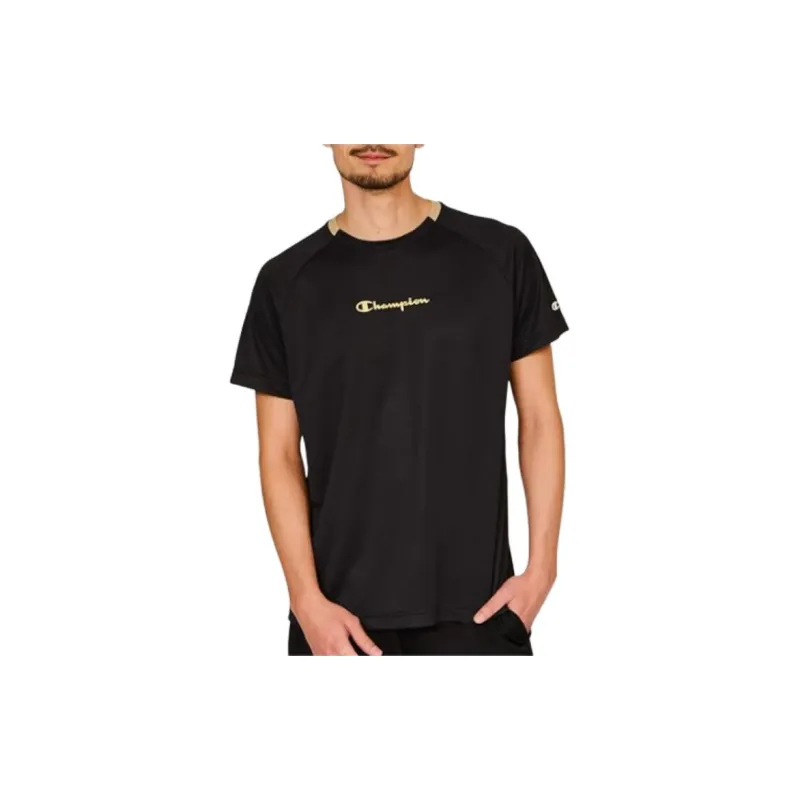 Champion T Shirt Men's Black/Gold-4