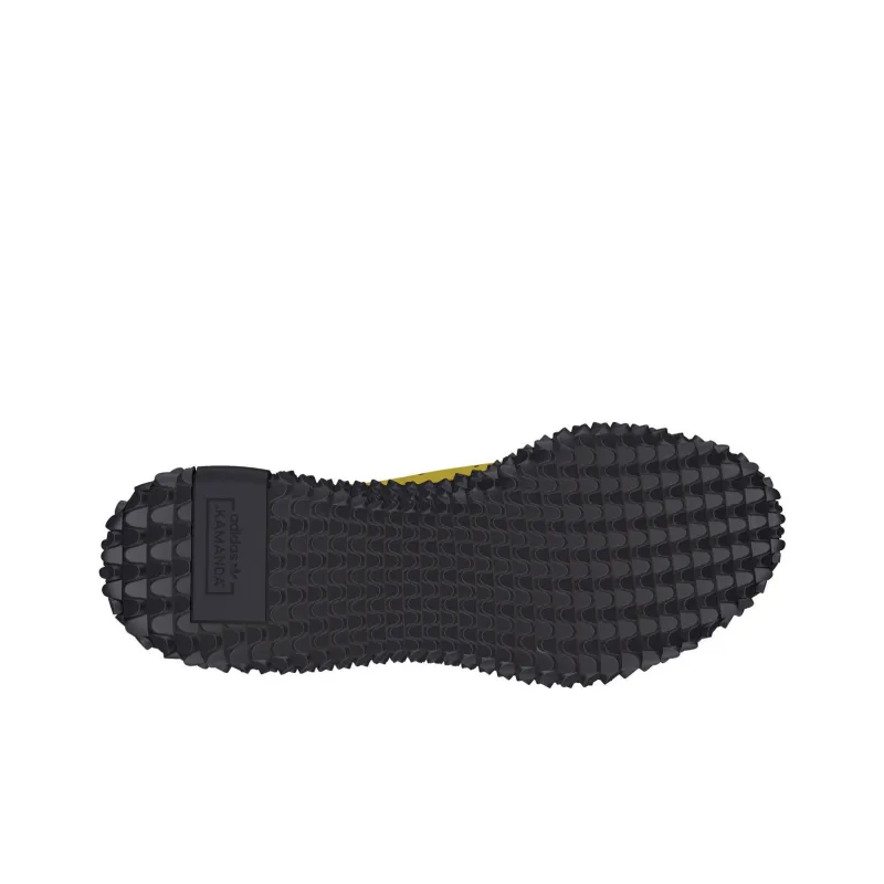 Adidas Originals Kamanda Anti Slip Wear Resistant Low Top Casual Shoes Unisex Yellow Black-4