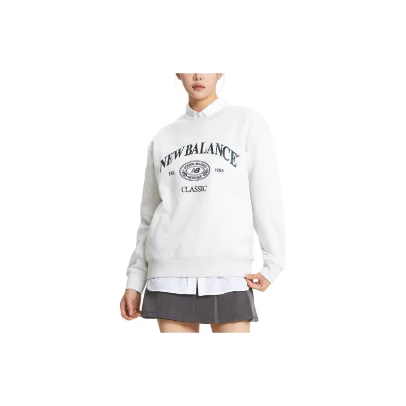 New Balance Sweatshirt Unisex Mixed Oatmeal Flakes-1