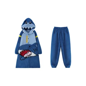 Qiao Ni Tong Pajama Set Men's Blue