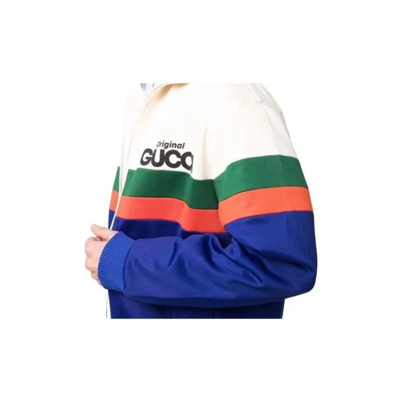 GUCCI Logo Print Track Jacket-4