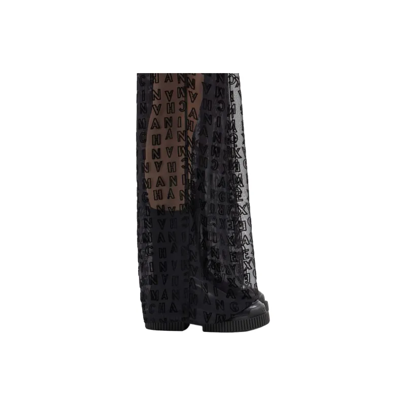 ARMANI EXCHANGE Monogram pattern Palazzo-4