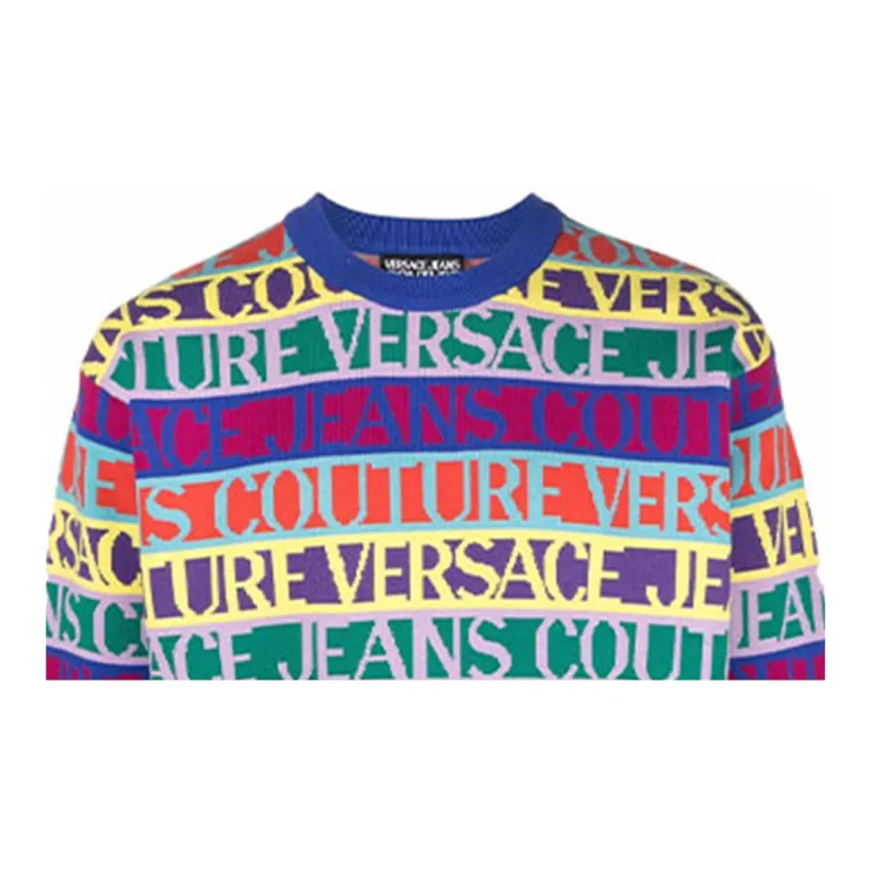 VERSACE JEANS COUTURE FW21 Sweater Men's Blue-4