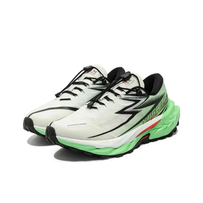 361° Anti Slip And Wear Resistant Breathable Low Top Casual Running Shoes Men's White Green-2