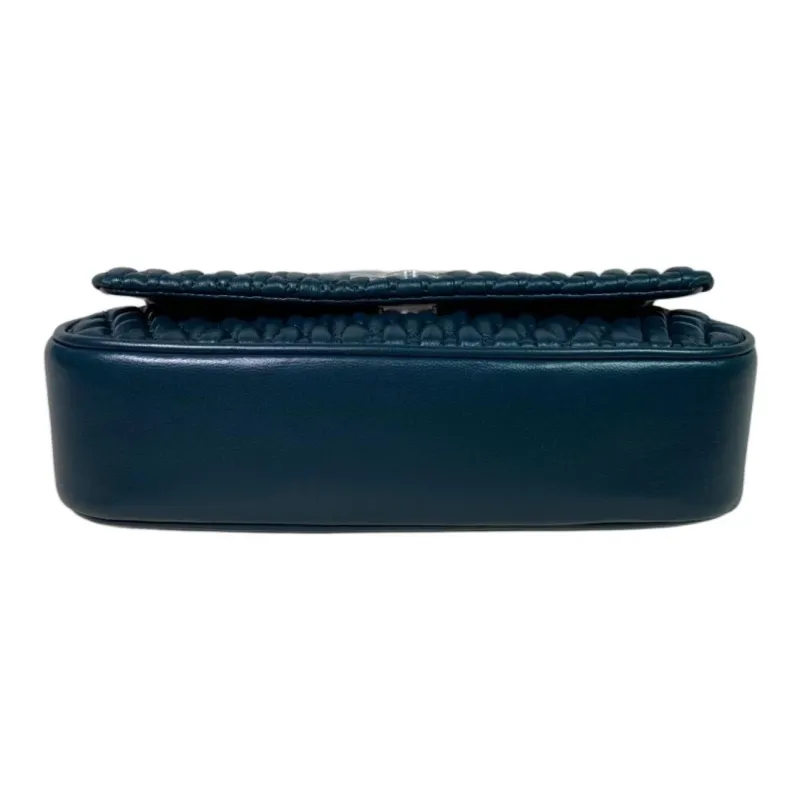TORY BURCH Kira Leather Portable Crossbody Bag Shoulder Bag Small Size Women's Water Duck Blue-2