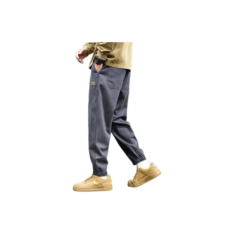 Tonlion Casual Pants Unisex Dark Gray-1