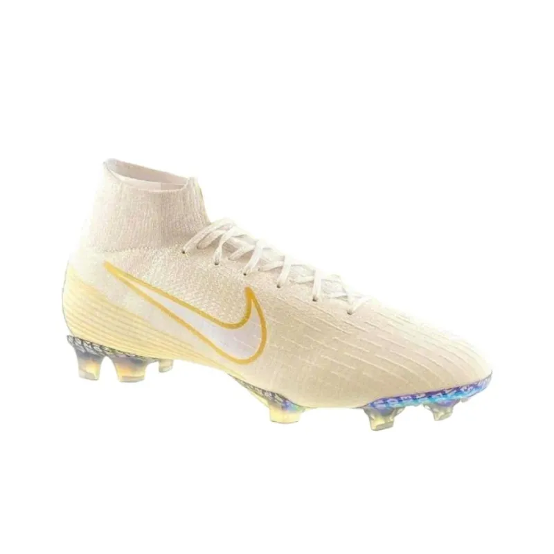 Nike Mercurial Superfly 6 Anti-Slip Wear-Resistant Soccer Shoes Unisex White-1