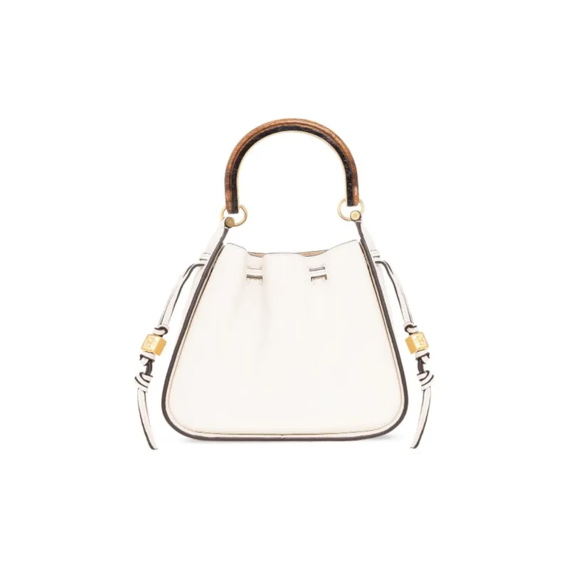 TORY BURCH Miller Leather Shoulder Bag Crossbody Bag Handbags Women's Ivory White-2