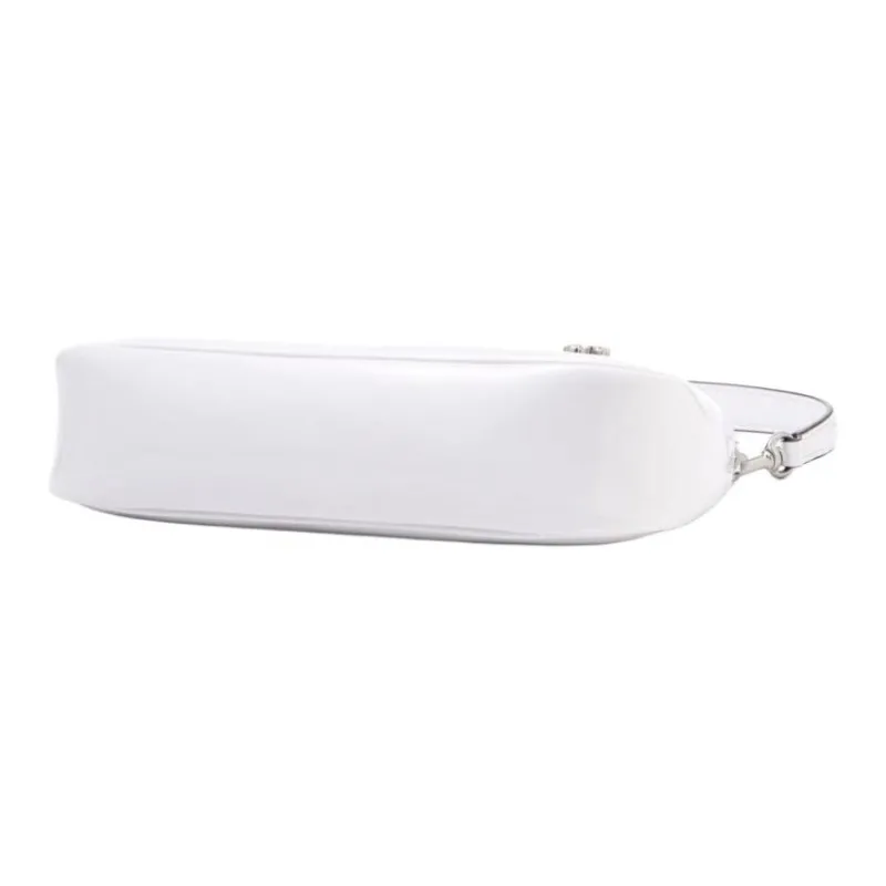 TORY BURCH MERCER Leather Shoulder Bag Trumpets Women's White-4
