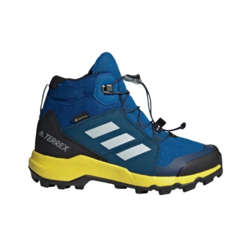 Adidas Terrex Mid GTX Anti-Slip Wear-Resistant Mid-Top Outdoor Shoes Unisex Blue-1