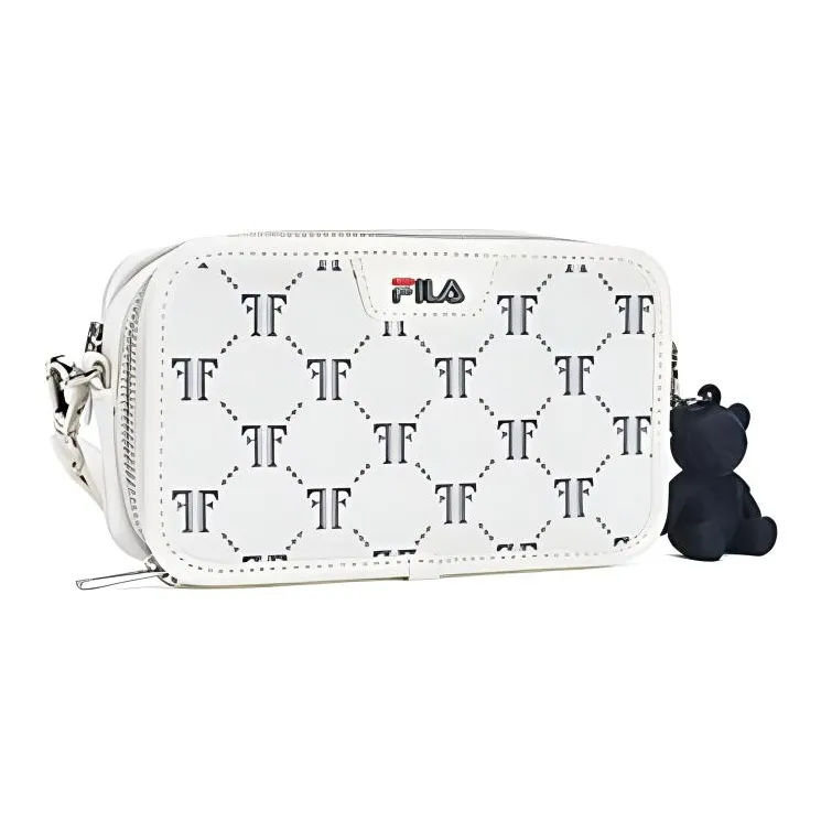 FILA Polyvinyl Chloride Crossbody Bag, Shoulder Bag Regular Women's Ice Cream White-2