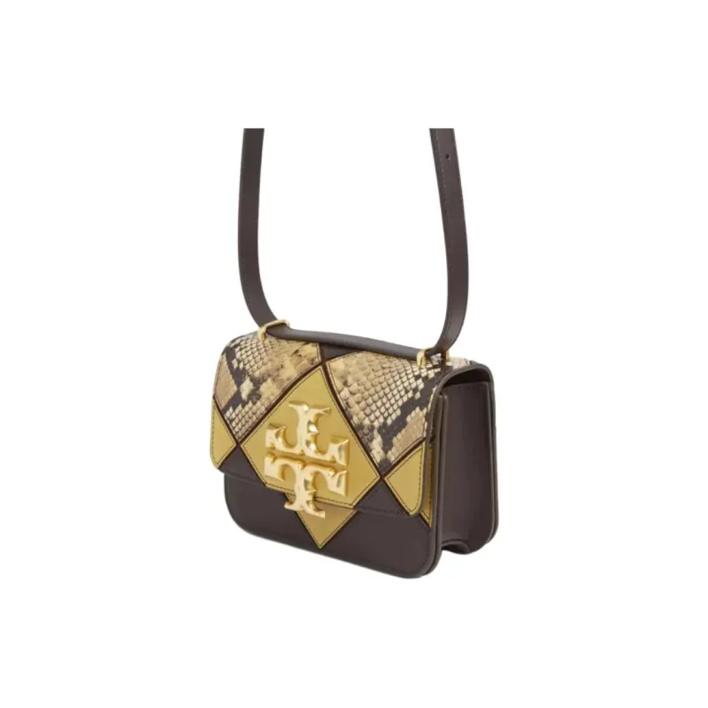 TORY BURCH Eleanor Leather Handbag Shoulder Bags Women's Beeswax Yellow-1