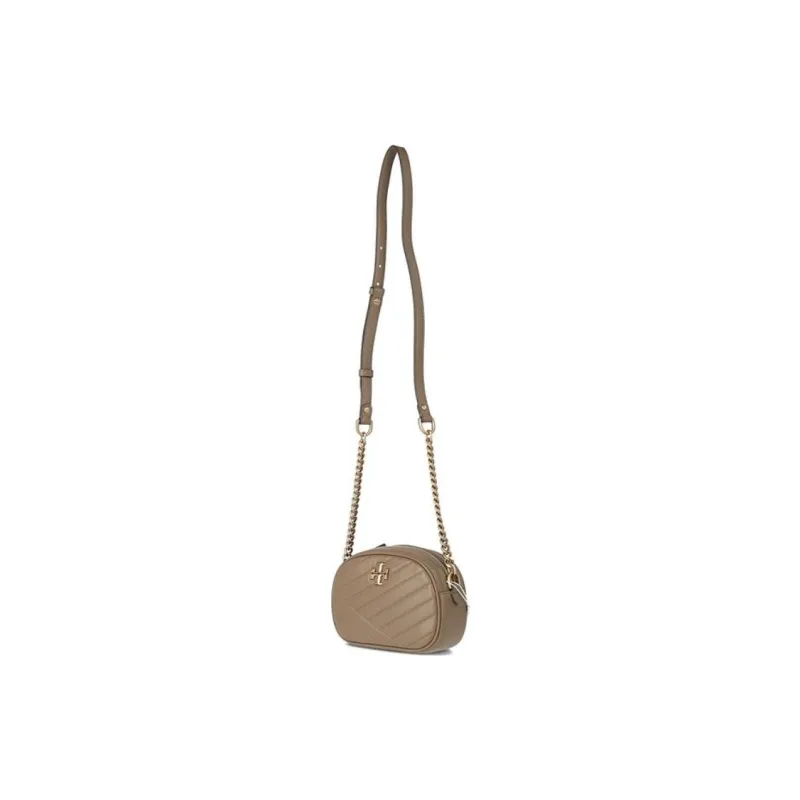 TORY BURCH Kira Leather Camera Bags Crossbody Bag Shoulder Bag Small Size Women's Taupe-2
