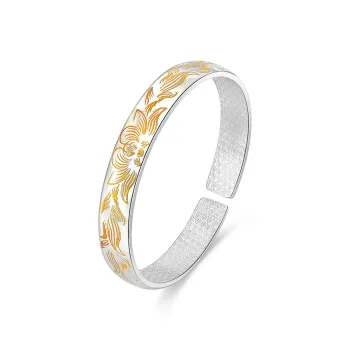 Fengxiang Good Gifts S999 Fine Silver Bangles Women's