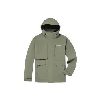 Columbia 24 Fall And Winter Water Resistant Wear Resistant Warm Heat Reflective Windbreaker Jacket Men's Green