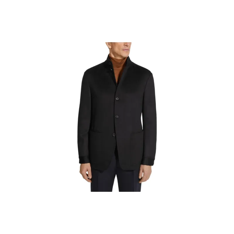 Ermenegildo Zegna Buttoned Straight Hem Jacket-4
