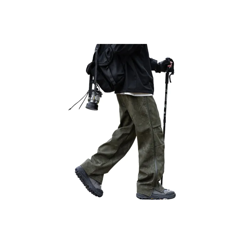 VanCamel Windbreaker Pants Unisex Camouflage Branch Green-1