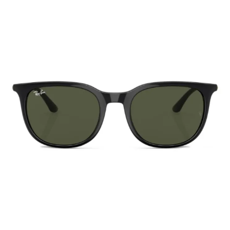 RayBan Acetate Round Sunglasses Men's Dark Green-0