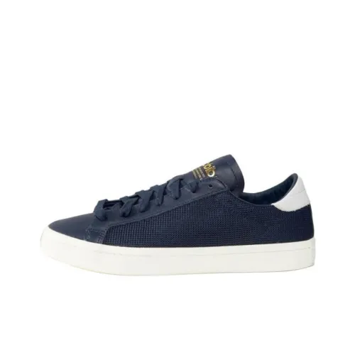 Adidas Originals Courtvantage Anti-Slip Wear-Resistant Low-Top Skateboard Shoes Men's Marine Blue