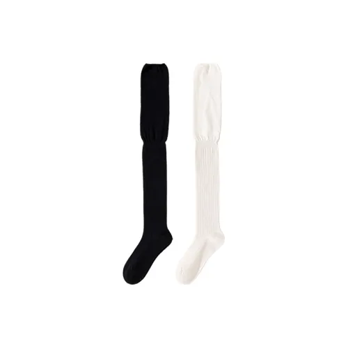 Temooues Knee High Socks Women's Combo Set