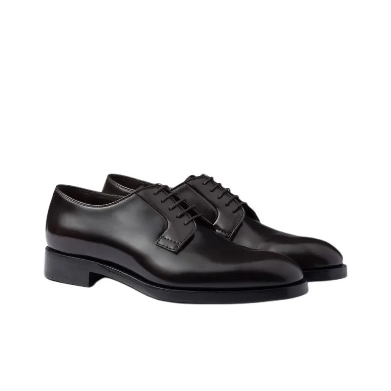 PRADA Dress Shoes Men Low-Top Black-2