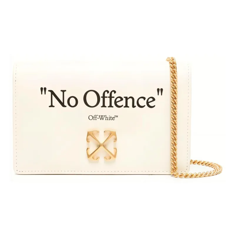 OFF-WHITE Jitney 0.5 Quote Shoulder Bag 'Beige/Black'-0