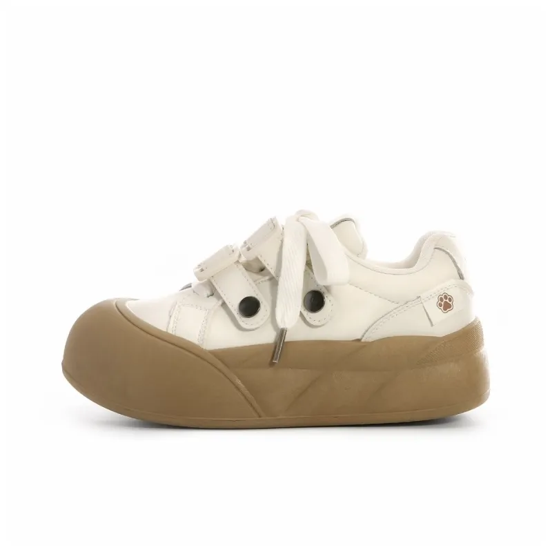 UNIITY Niche Cute Style, Platform Chunky Shoes Slip Resistant Low Top Skateboard Shoes Women's Box Included-1
