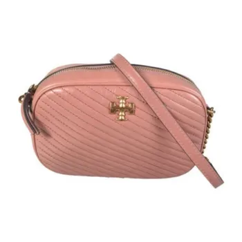 TORY BURCH Kira Calfskin Camera Bag, Crossbody Bag, Shoulder Bag Women's Pink