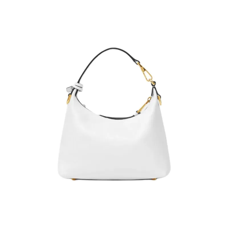 VERSACE Lambskin One Shoulder Handbag Women's White-2