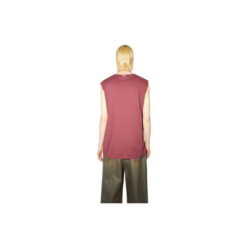 Acne Studios Tank Tops Unisex Padauk Red-4