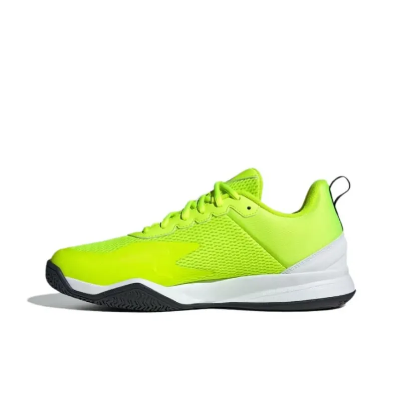 Adidas Courtflash Abrasion Resistant Low Top Tennis Shoes Men's Yellow-1