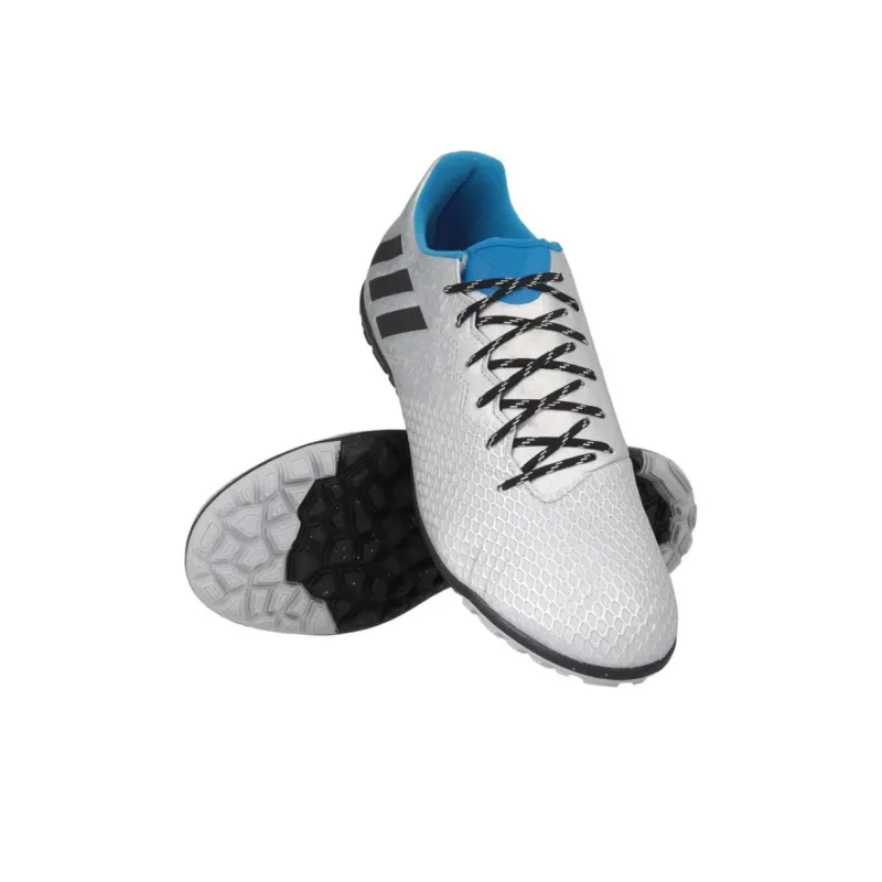 Adidas Messi 16.3 TF Rubber Broken Studs Artificial Ground Anti Slip Wear Resistant Soccer Shoes Men's Gray-3