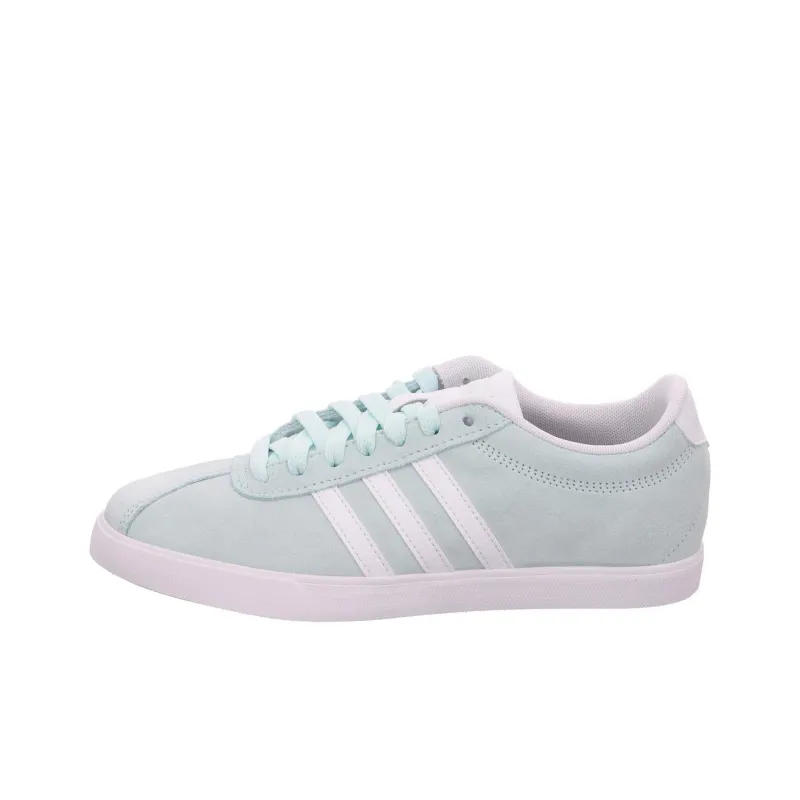 Adidas Courtset Anti Slip Wear Resistant Low Top Tennis Shoes Women's Blue-0