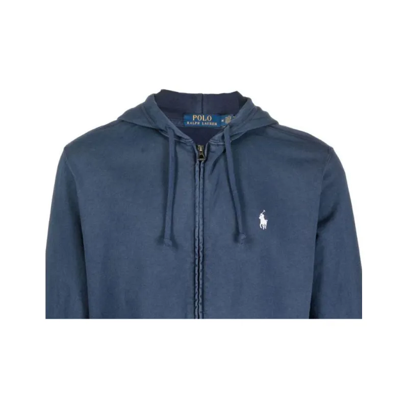 Polo Ralph Lauren Pony Embroidered Zipped Drawstring Hoodie-3
