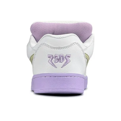 LuzaoT SUPER DRAG Skateboard Shoes Women's Low Top Purple Yellow-4