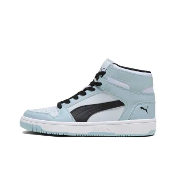 PUMA Rebound Layup Anti Slip Wear Resistant High Top Skateboard Shoes Women's Blue White