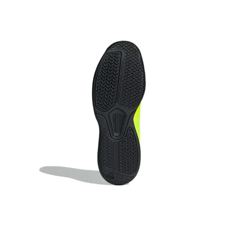 Adidas Courtflash Abrasion Resistant Low Top Tennis Shoes Men's Yellow-5