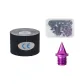 Boxed Carbon Tip Nails (Set of 34 Pcs+Nail Pullers)+Skin Tape Black 5CM*5M