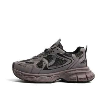 HUANQIU Cushioned Wear Resistant Breathable Low Top Chunky Sneakers Women's Purple