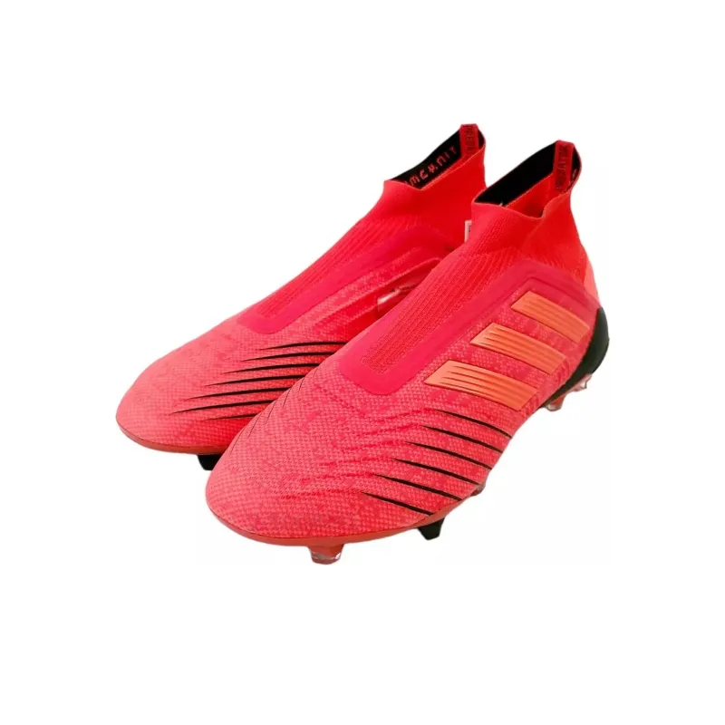 Adidas Predator 19+ Anti Slip Wear Resistant Soccer Shoes Men's Red-2