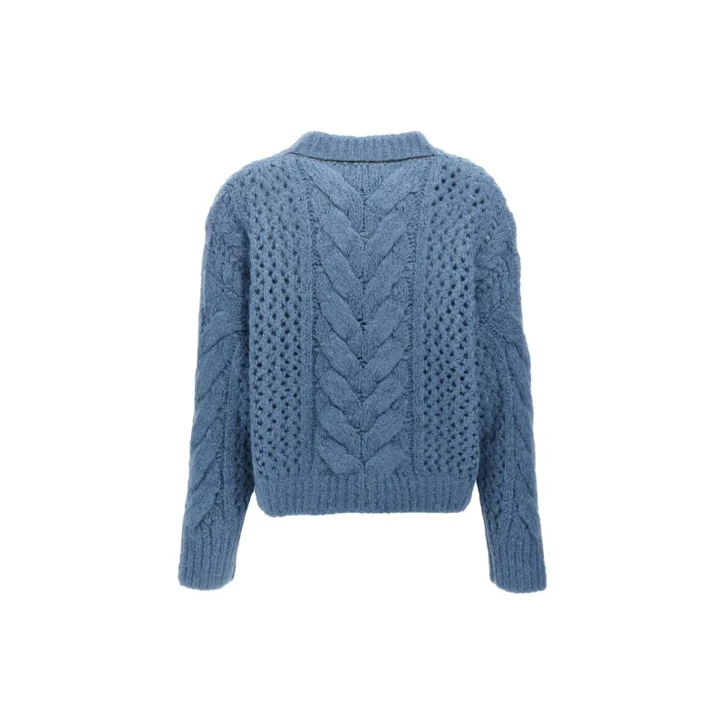 Brunello Cucinelli V Neck Knitted Sweater-1