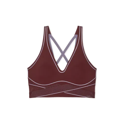 Victoria's Secret VSX Elevate Refined Contours Plunge Bra / BB Bra Women's Burgundy Brown