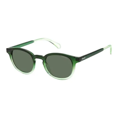 Polaroid Plastic Oval Sunglasses Men's Green