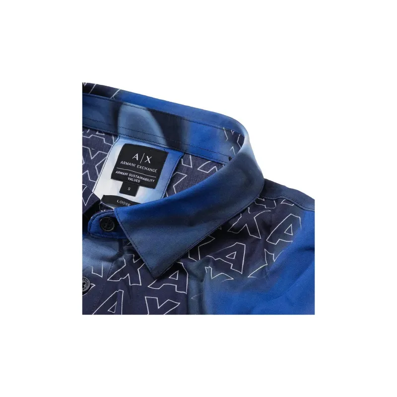 ARMANI EXCHANGEAE FW23 Shirt Men's Marine Blue-6