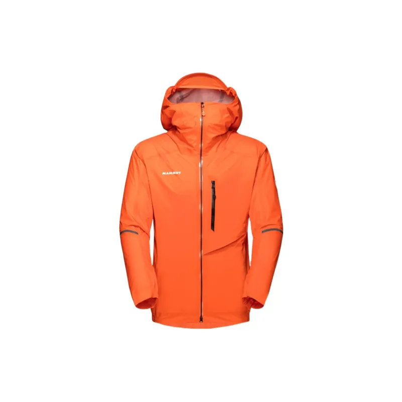 MAMMUT Water-Resistant Windbreaker Jacket Unisex Orange With Free Necklace-1