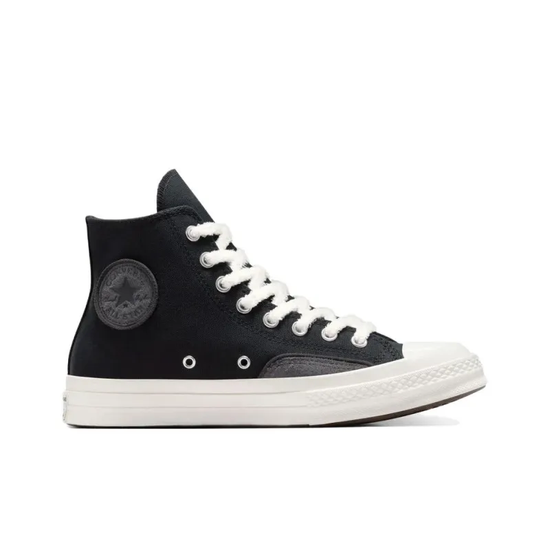 Chuck 70 Converse Luxe High 'Black Dark Matter Fuzzy Laces'-1